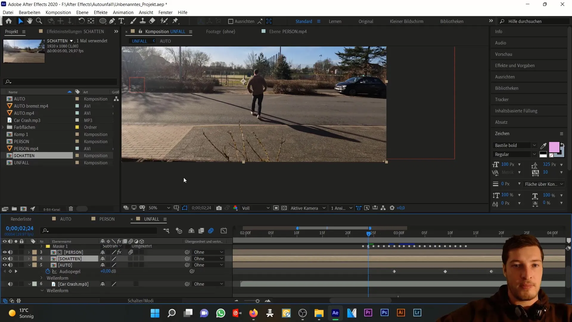 After Effects Tutorial: Perfect de schaduw van de persoon simuleren