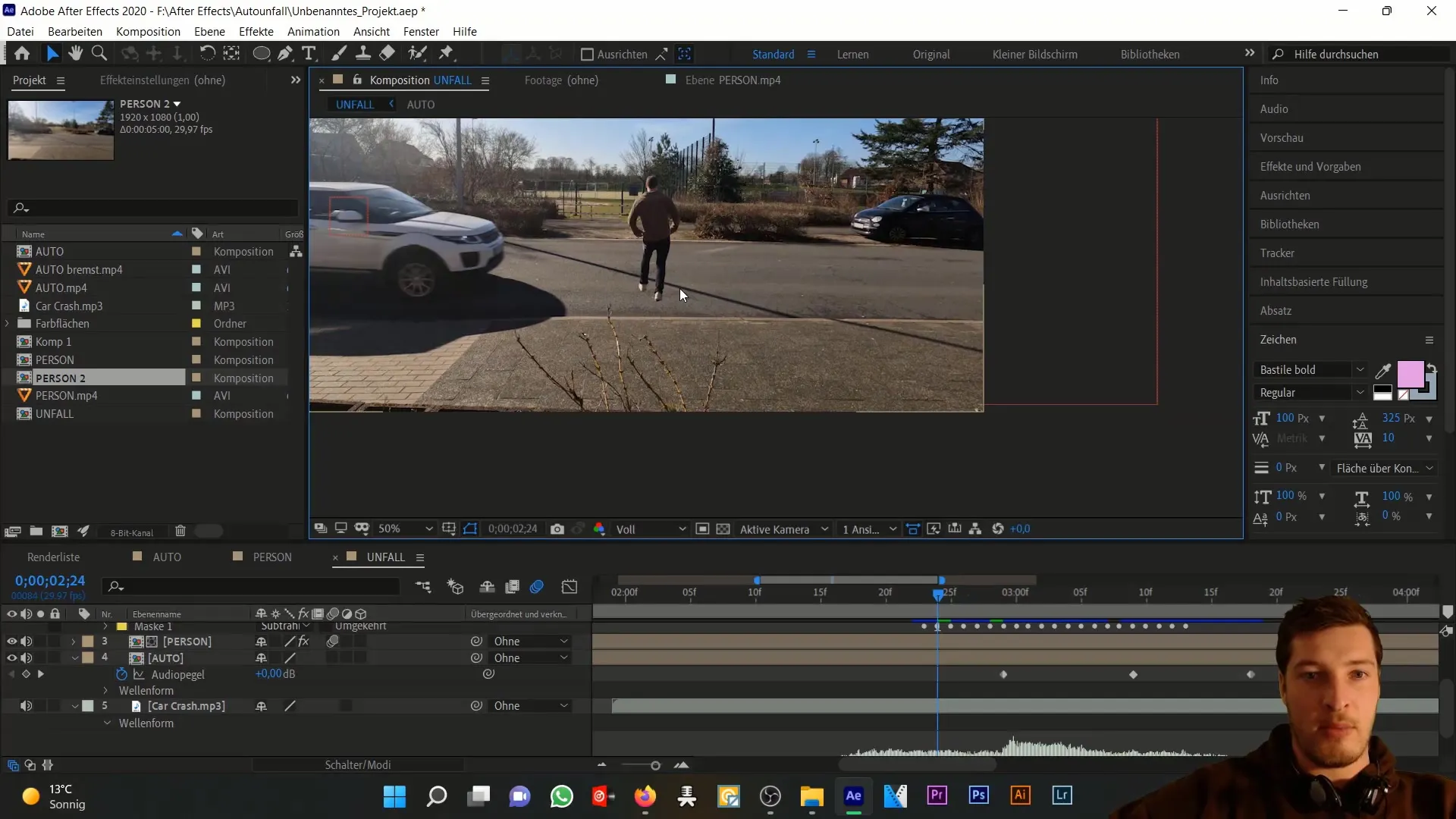 After Effects Tutorial: Schaduw van de persoon perfect simuleren