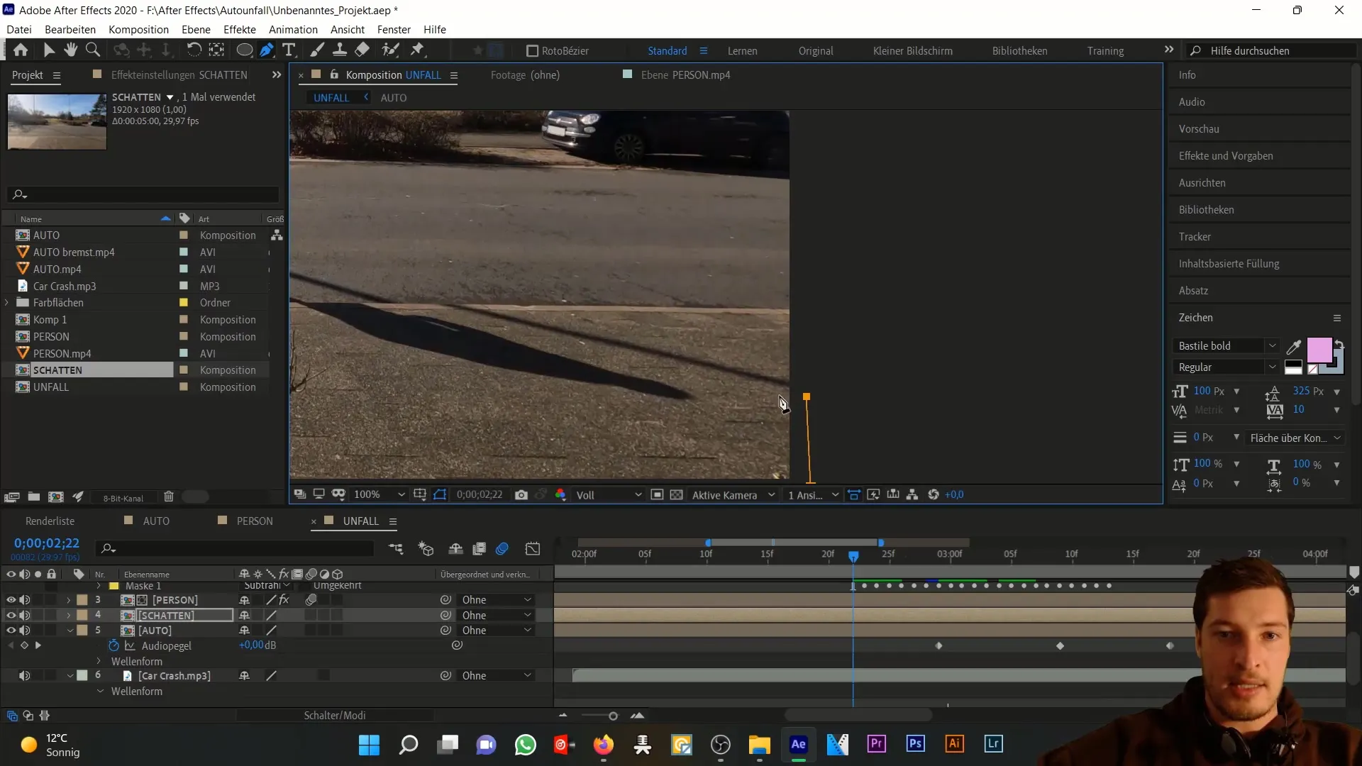 After Effects Tutorial: Schaduw van de persoon perfect simuleren