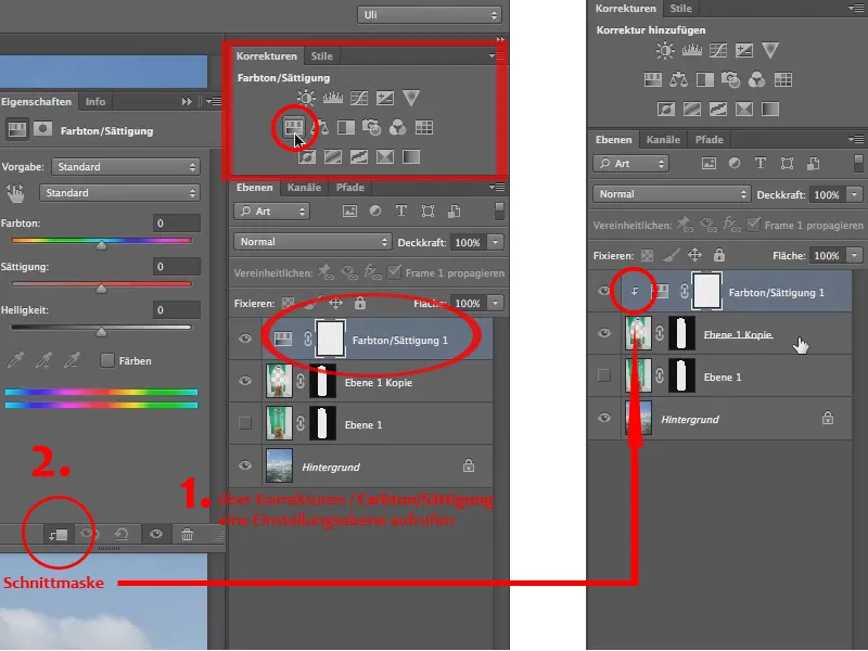 Membuat latar belakang menjadi transparan dengan penyematan.