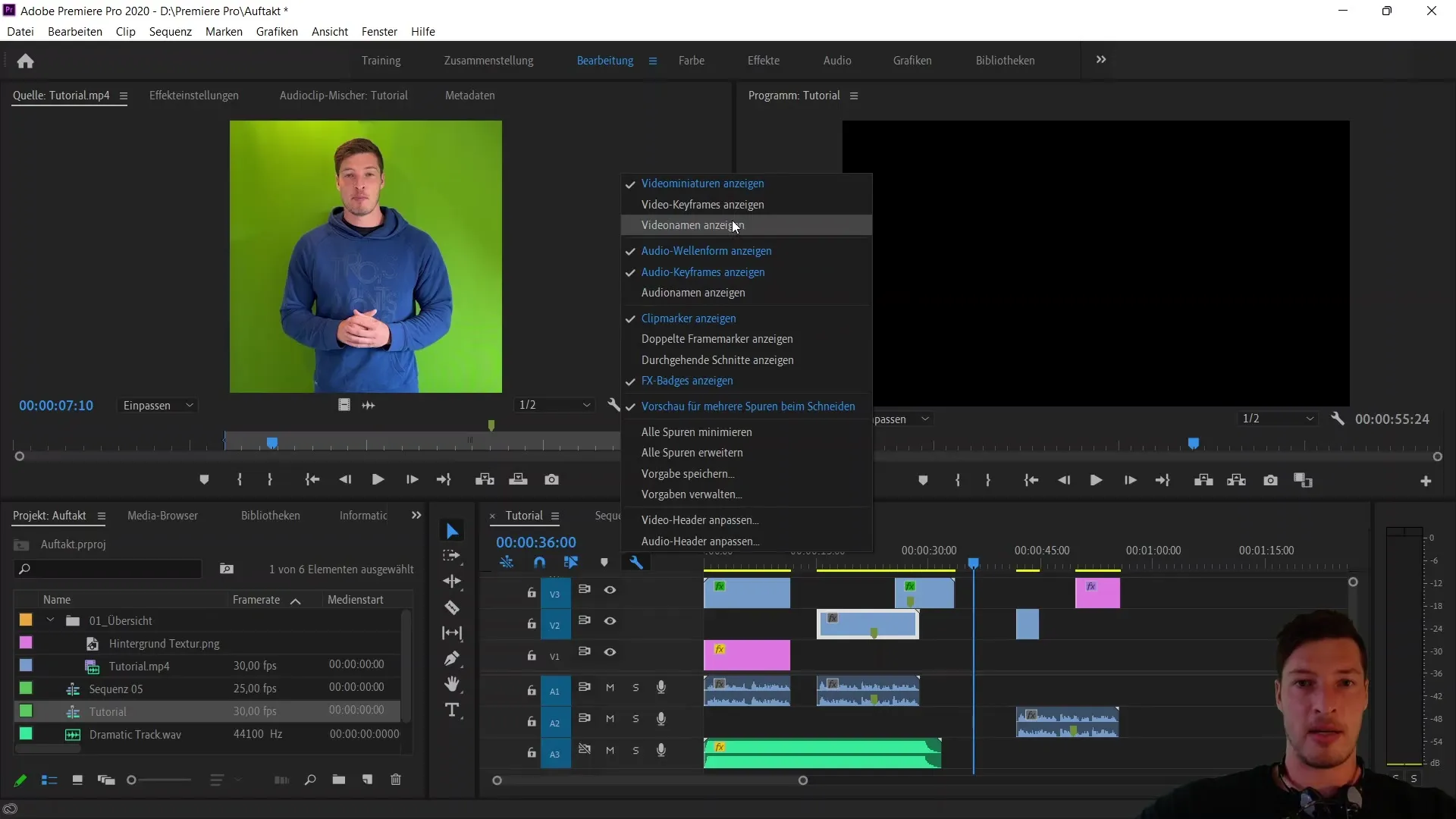 Mengedit video dengan Adobe Premiere Pro CC: Memahami fungsi timeline