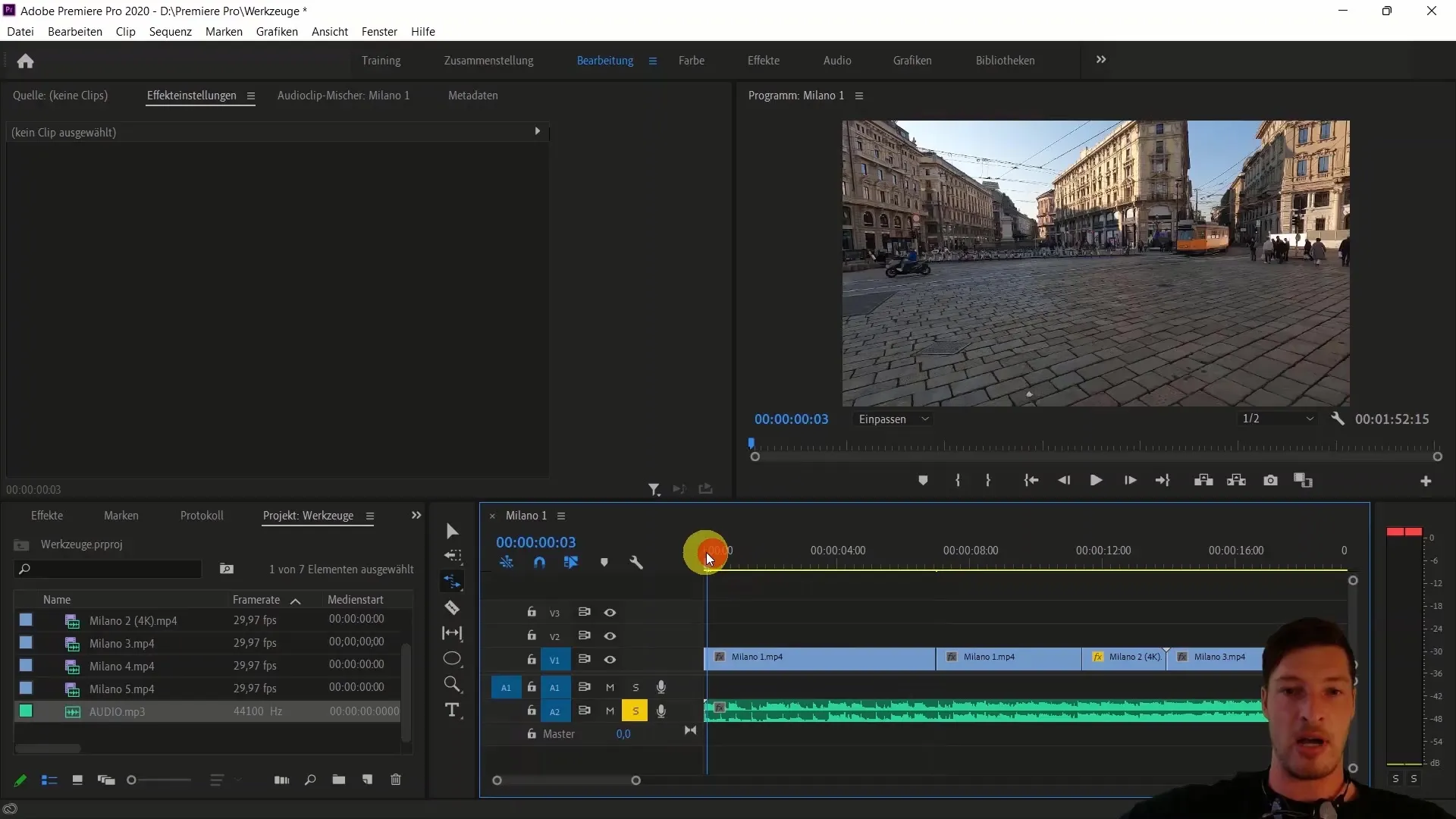 Montage vidéo avec Adobe Premiere Pro CC : aligner les clips vidéo sur la musique