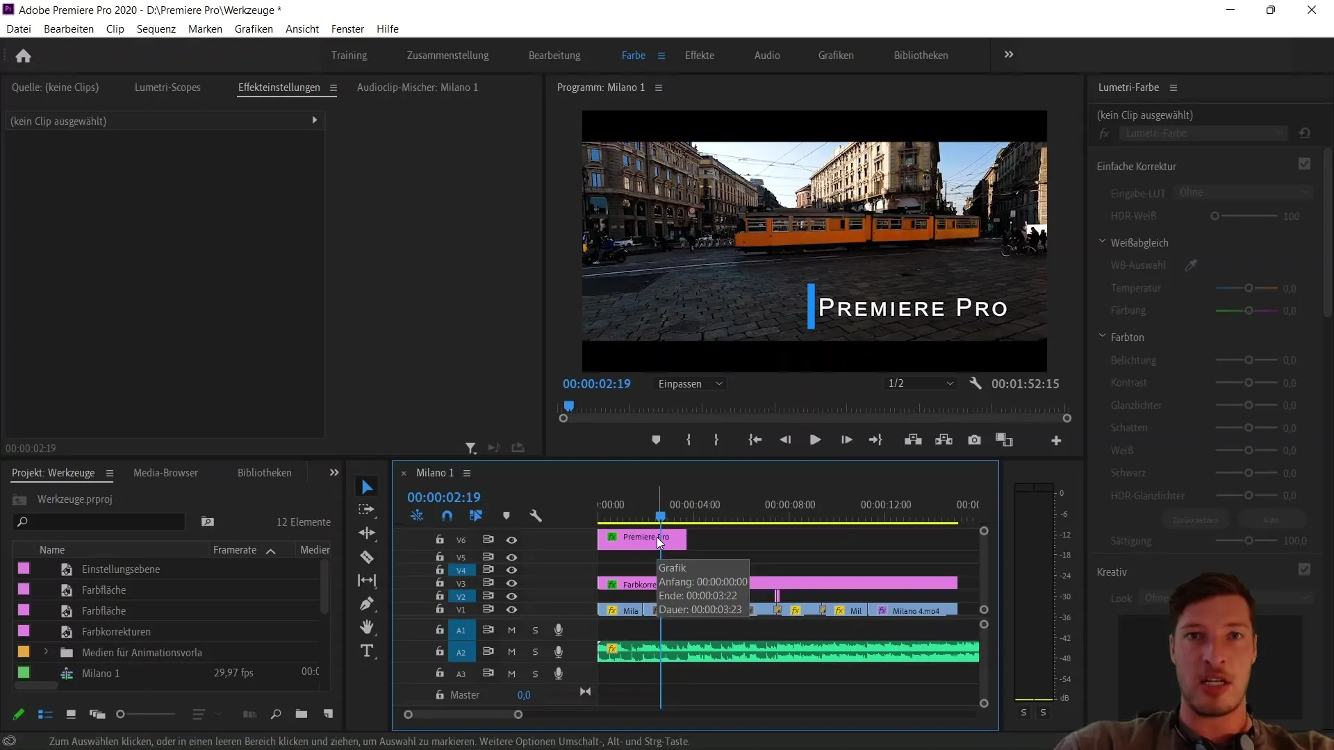 Pengeditan video dengan Adobe Premiere Pro CC: Ekspor tangkapan layar