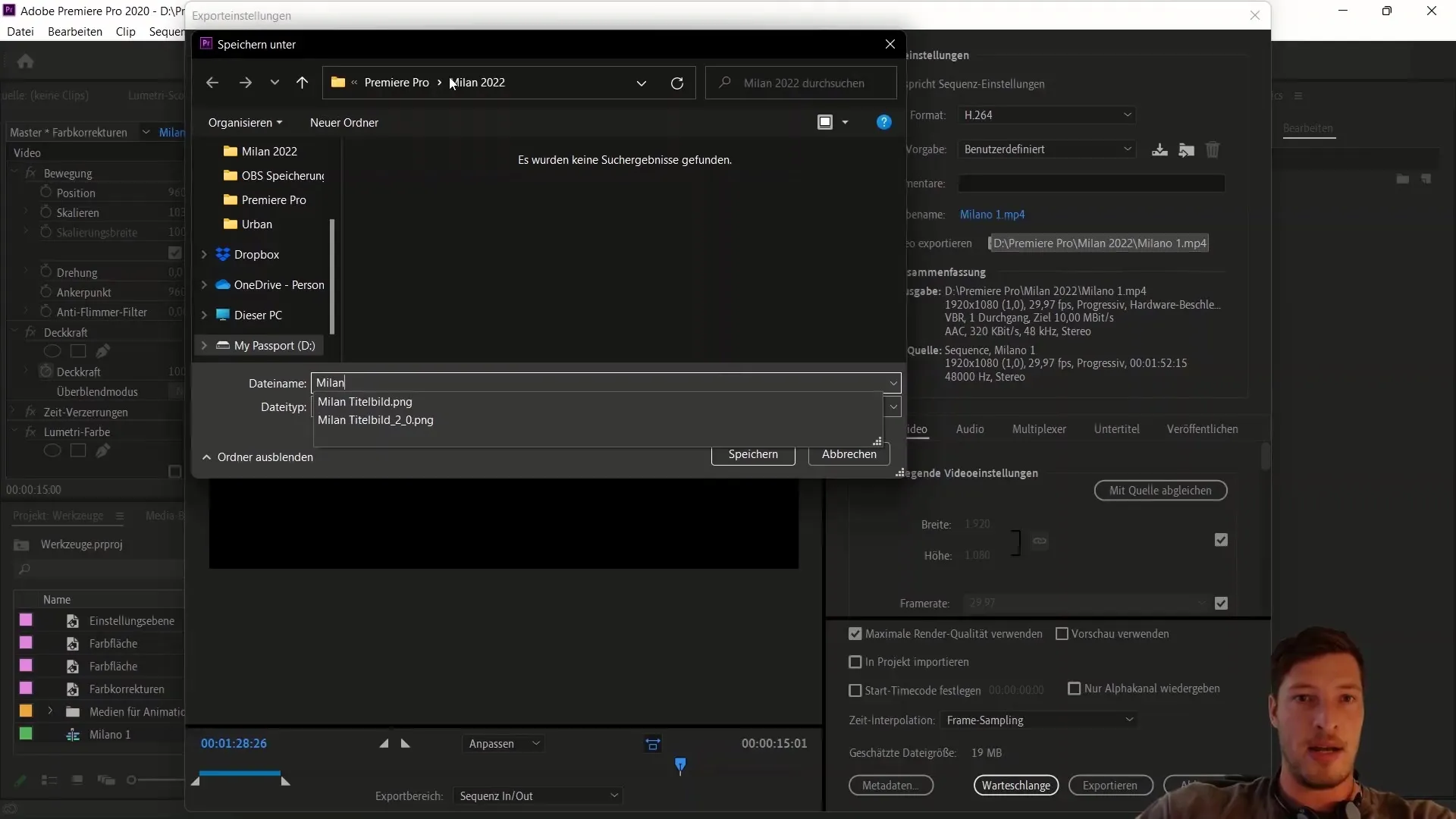 Pomyślnie wyeksportowano plik wideo MP4 za pomocą programu Adobe Premiere Pro CC