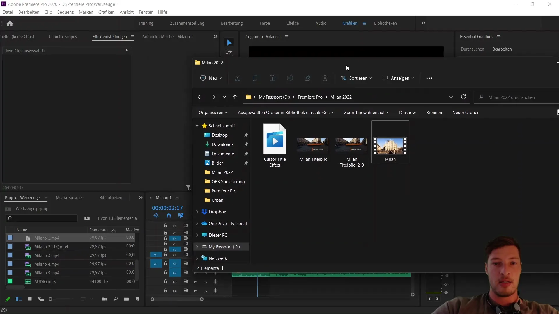 Ekspor MOV dengan channel Alpha di Adobe Premiere Pro CC