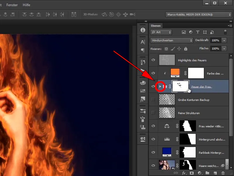 Komposisi Photoshop - Api dan Es - Bagian 06: Percikan dan Embun Beku