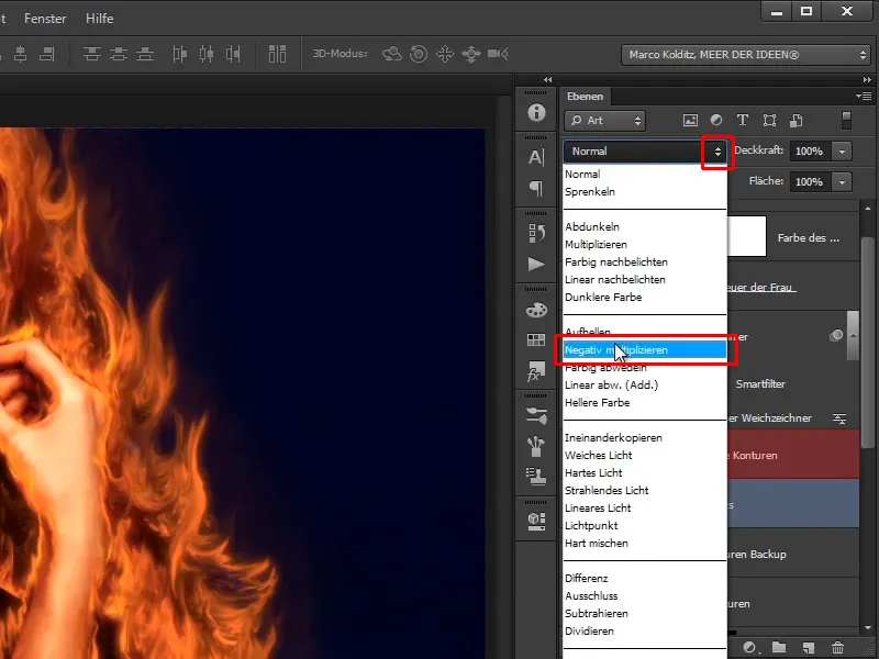 Penggabungan Photoshop - Api dan Es - Bagian 06: Percikan dan Embun Beku