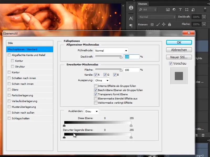 Photoshop-Composing - Api dan Es - Bagian 06: Percikan dan Embun Beku