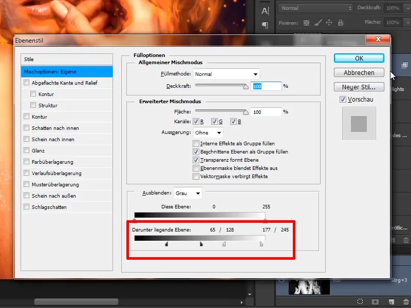 Photoshop-Composing - Api dan Es - Bagian 06: Percikan dan Elemen Es