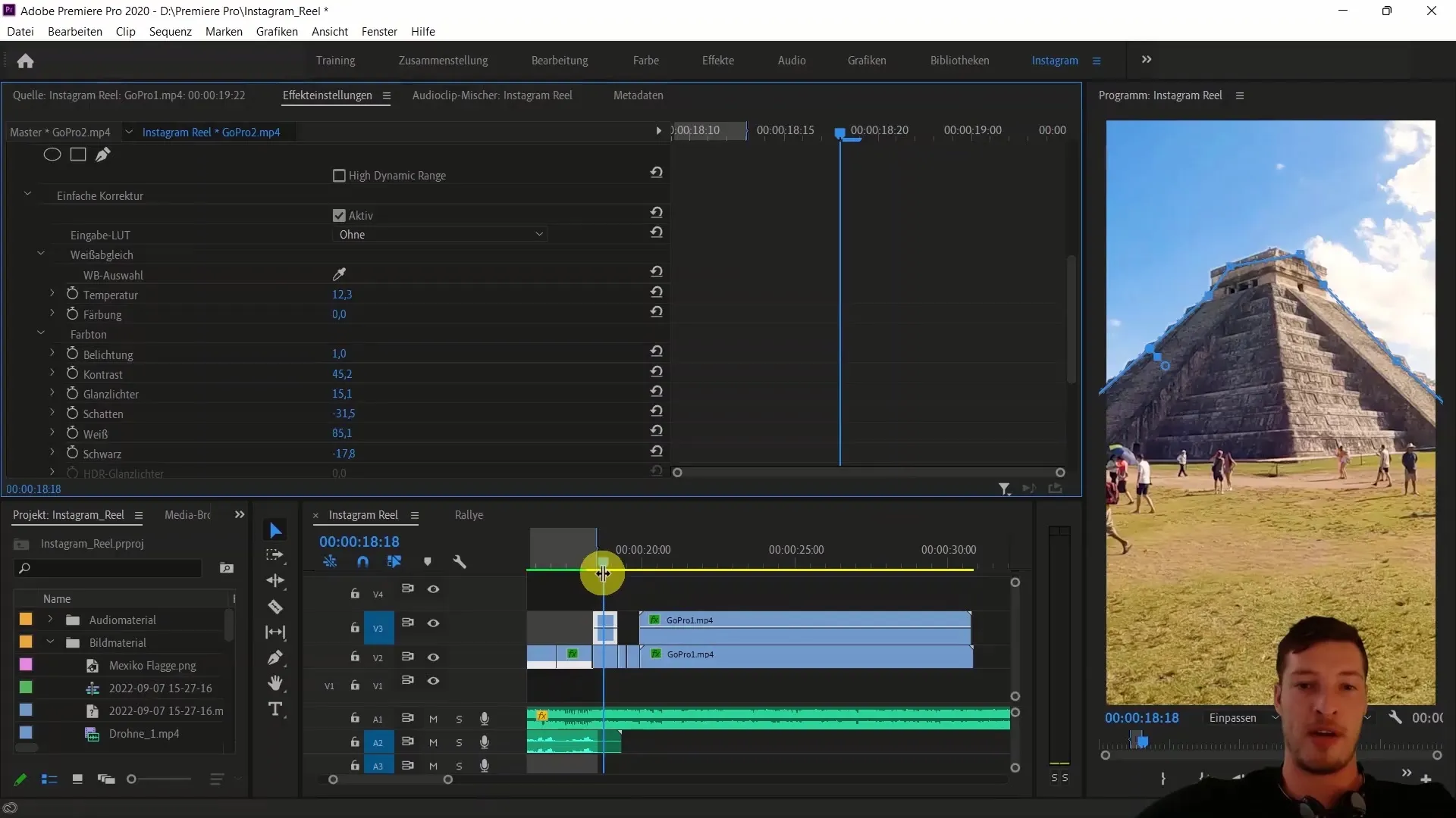 Pengeditan warna canggih pada bagian-bagian di Adobe Premiere Pro CC