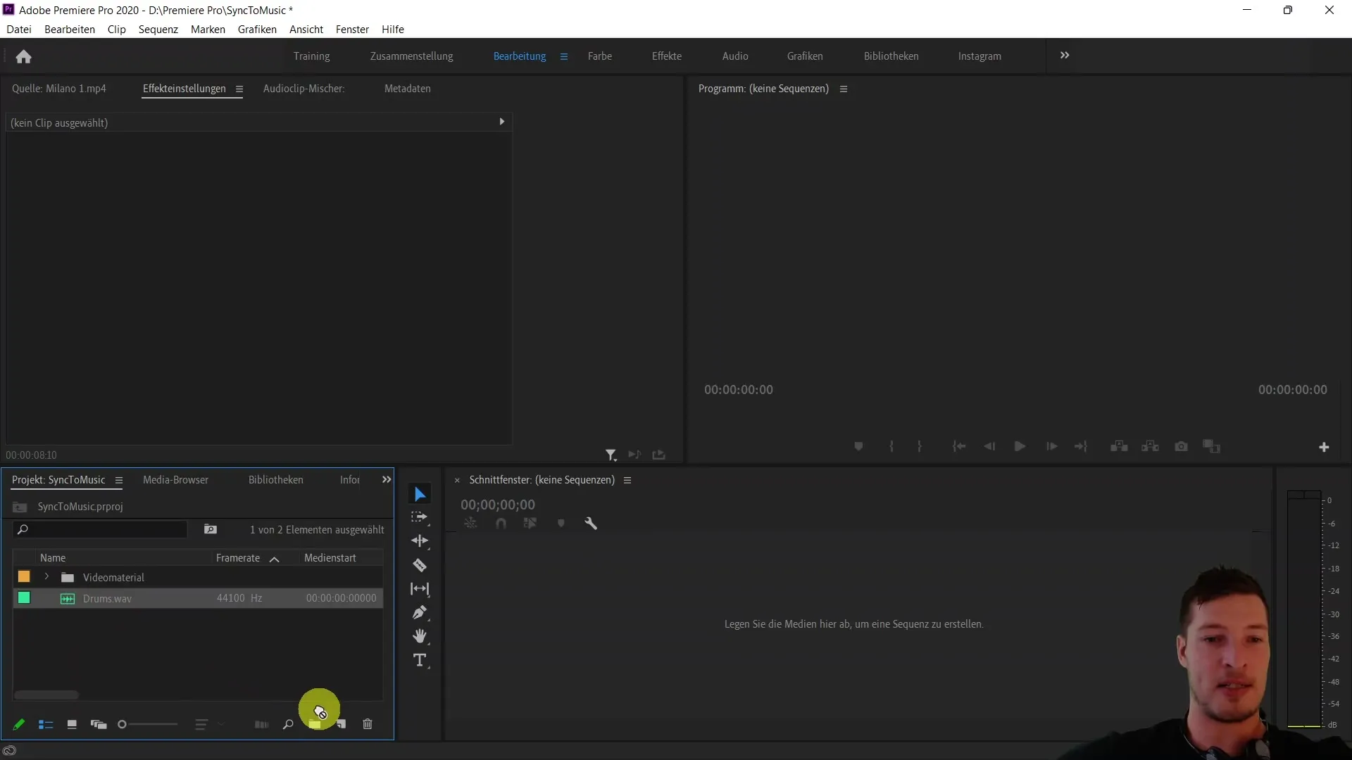 Videoleikkeiden nopea synkronointi Adobe Premiere Pro CC:ssä