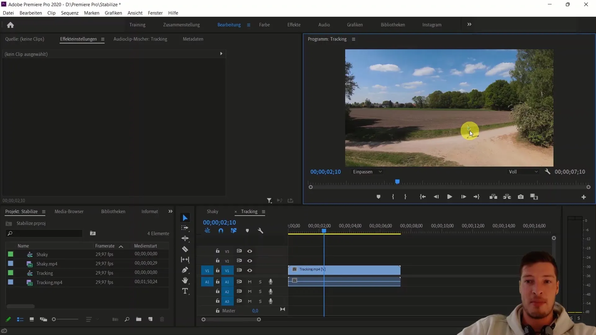 Suivi efficace des objets dans Adobe Premiere Pro CC