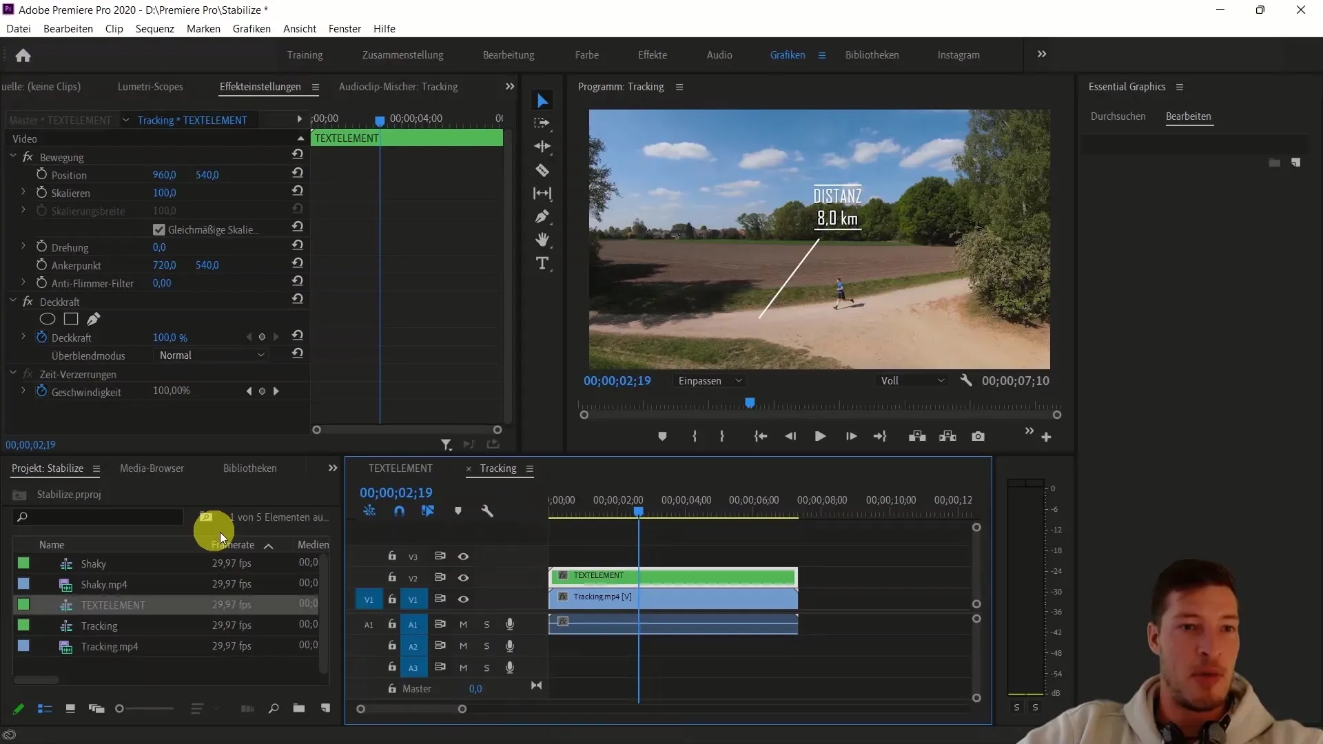 Pelacakan objek yang efektif di Adobe Premiere Pro CC