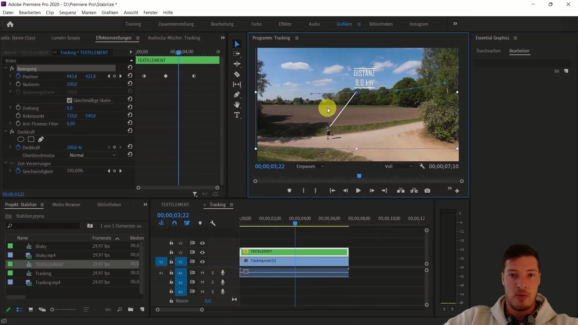 Pelacakan objek yang efektif di Adobe Premiere Pro CC