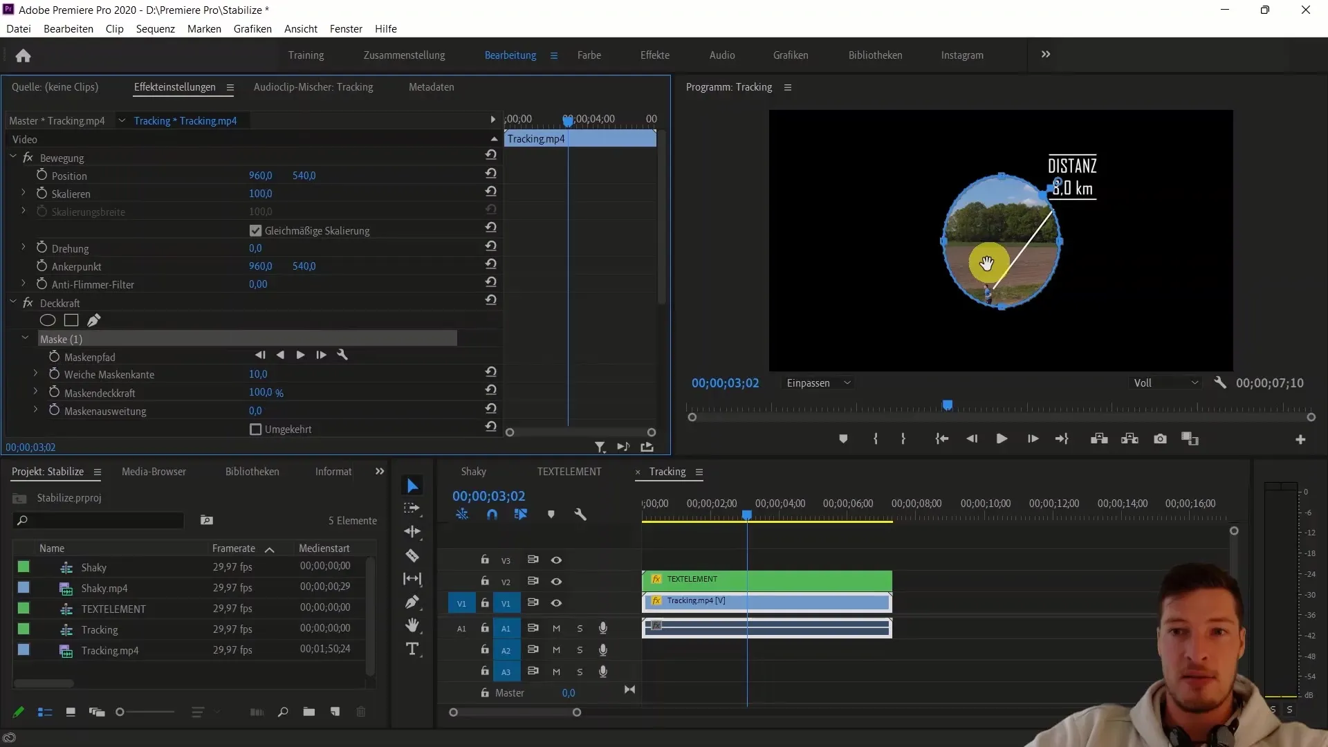 Pelacakan objek yang efektif di Adobe Premiere Pro CC