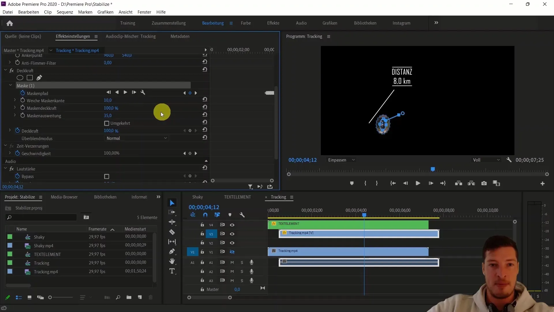 Suivi d'objet efficace dans Adobe Premiere Pro CC