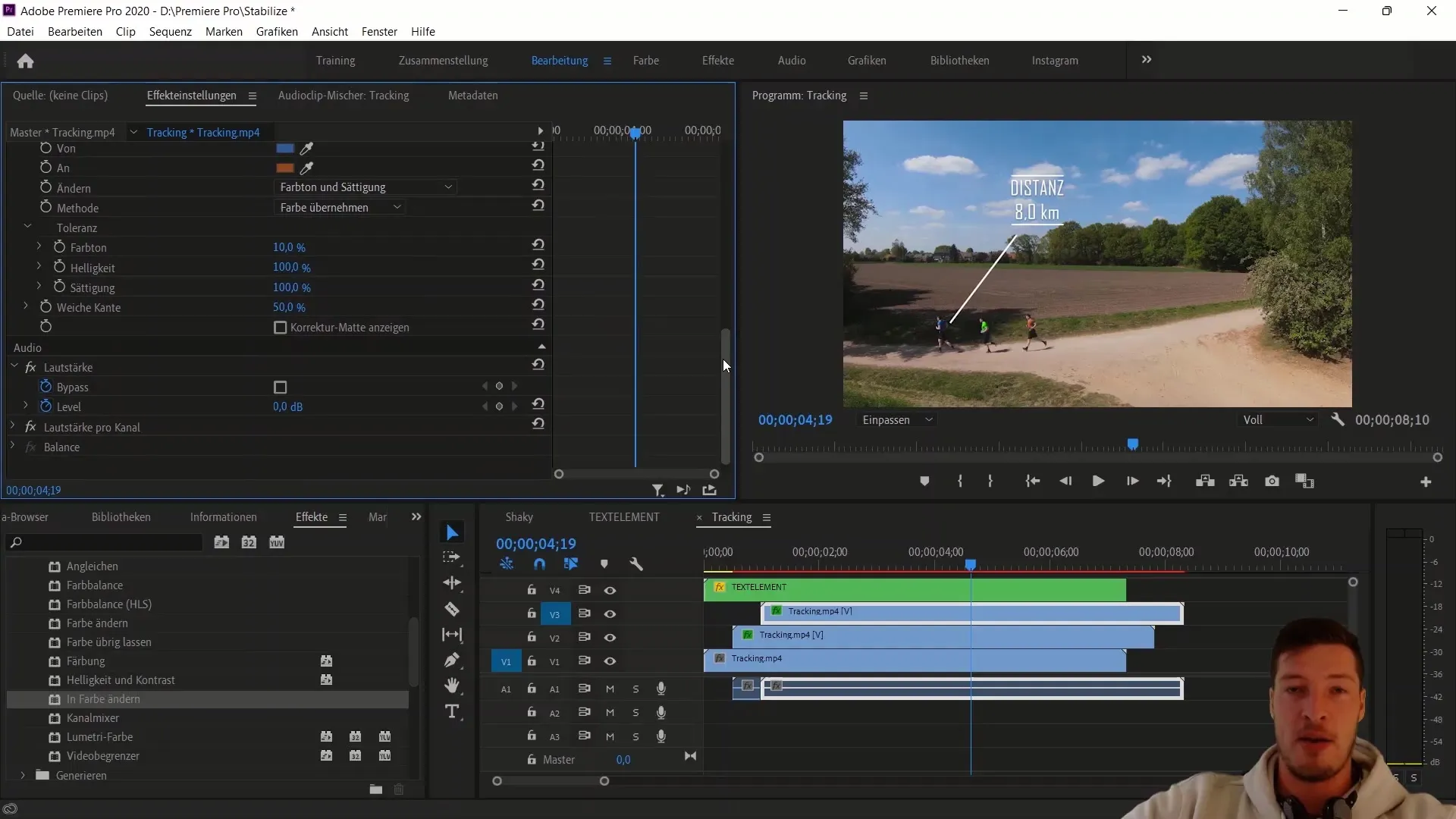 Suivi d'objet efficace dans Adobe Premiere Pro CC