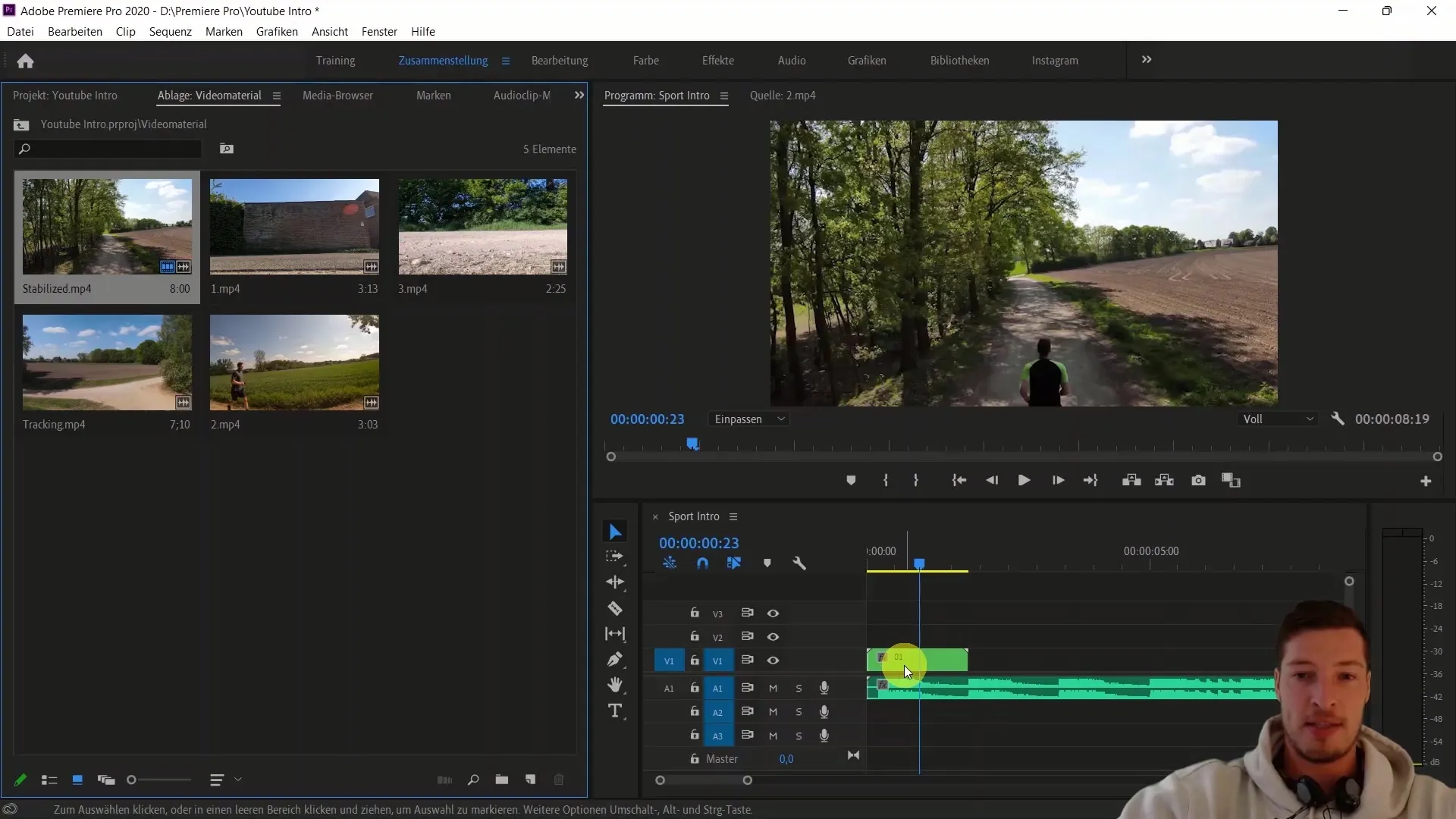 Pengeditan video yang efisien dengan Adobe Premiere Pro CC melalui penggabungan