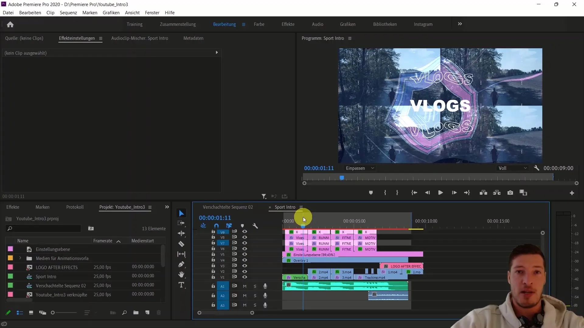 Edición de video eficiente con Adobe Premiere Pro CC a través de anidaciones