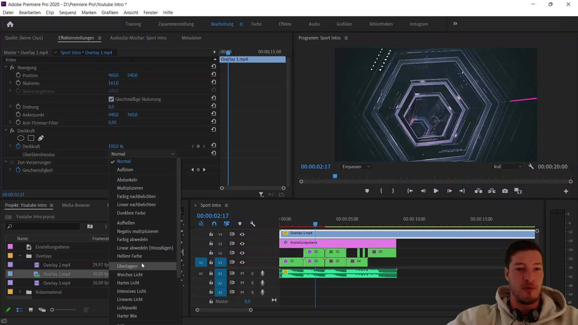 Как использовать оверлеи в Adobe Premiere Pro CC для динамического видеоконтента