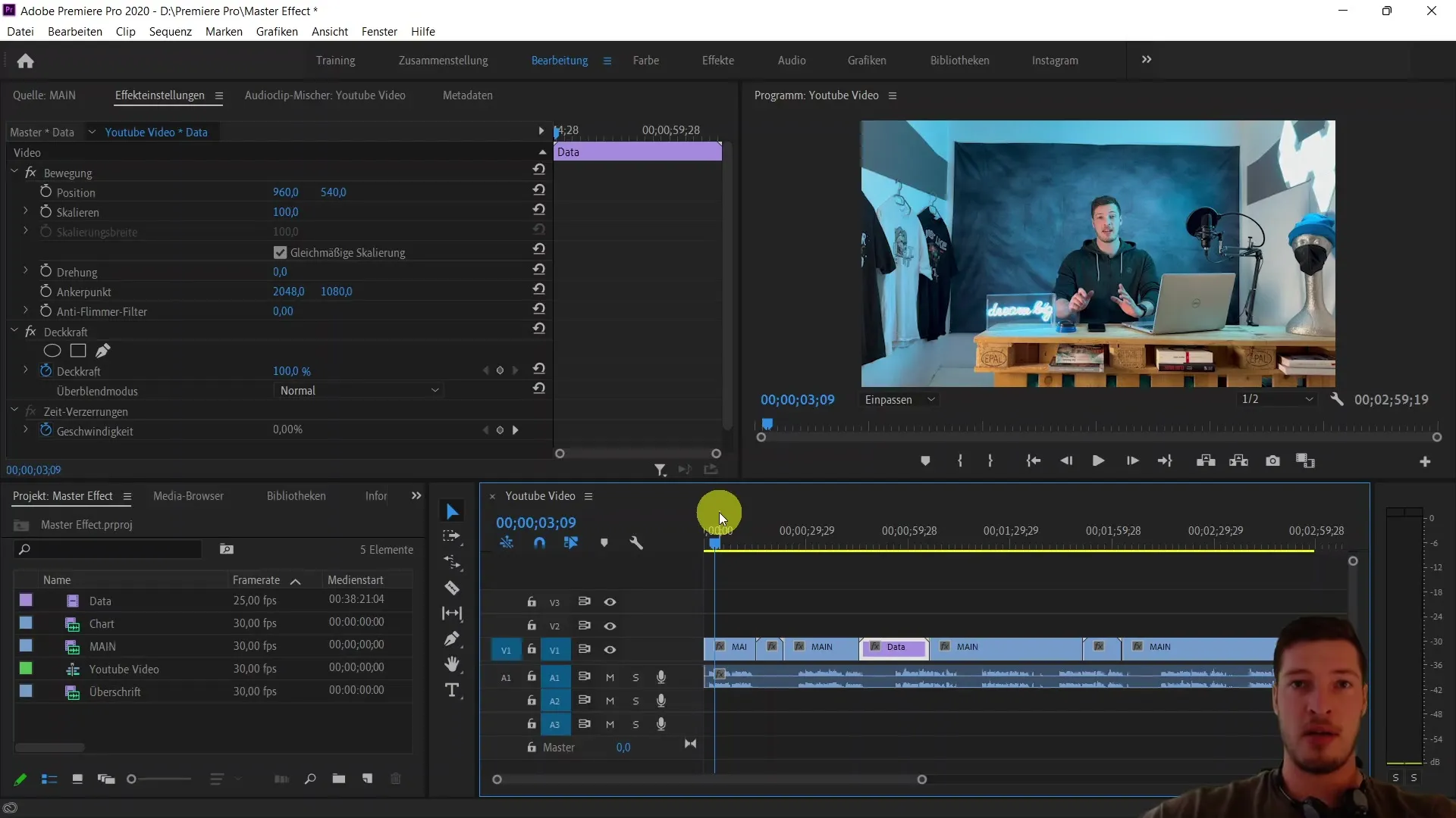 Efektywne edytowanie wideo za pomocą karty Master w programie Adobe Premiere Pro