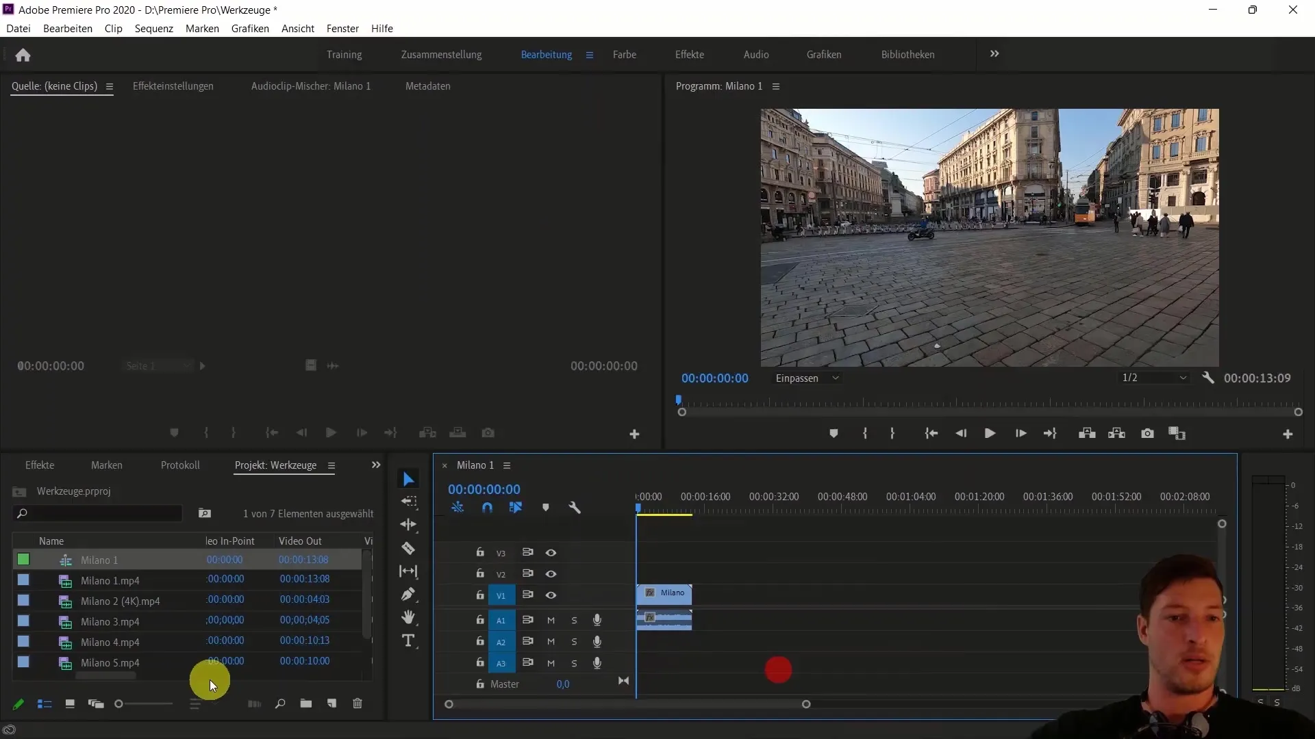 Alat-alat untuk pengeditan video di Adobe Premiere Pro CC – Panduan