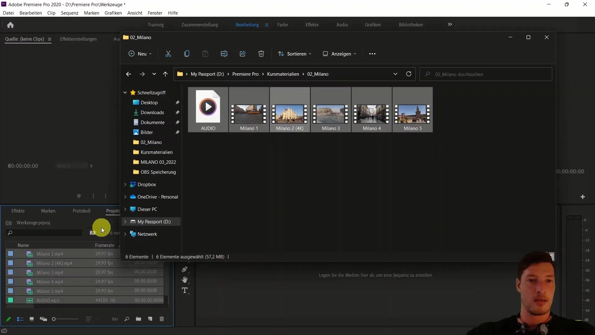 Alat-alat untuk pengeditan video di Adobe Premiere Pro CC - Panduan