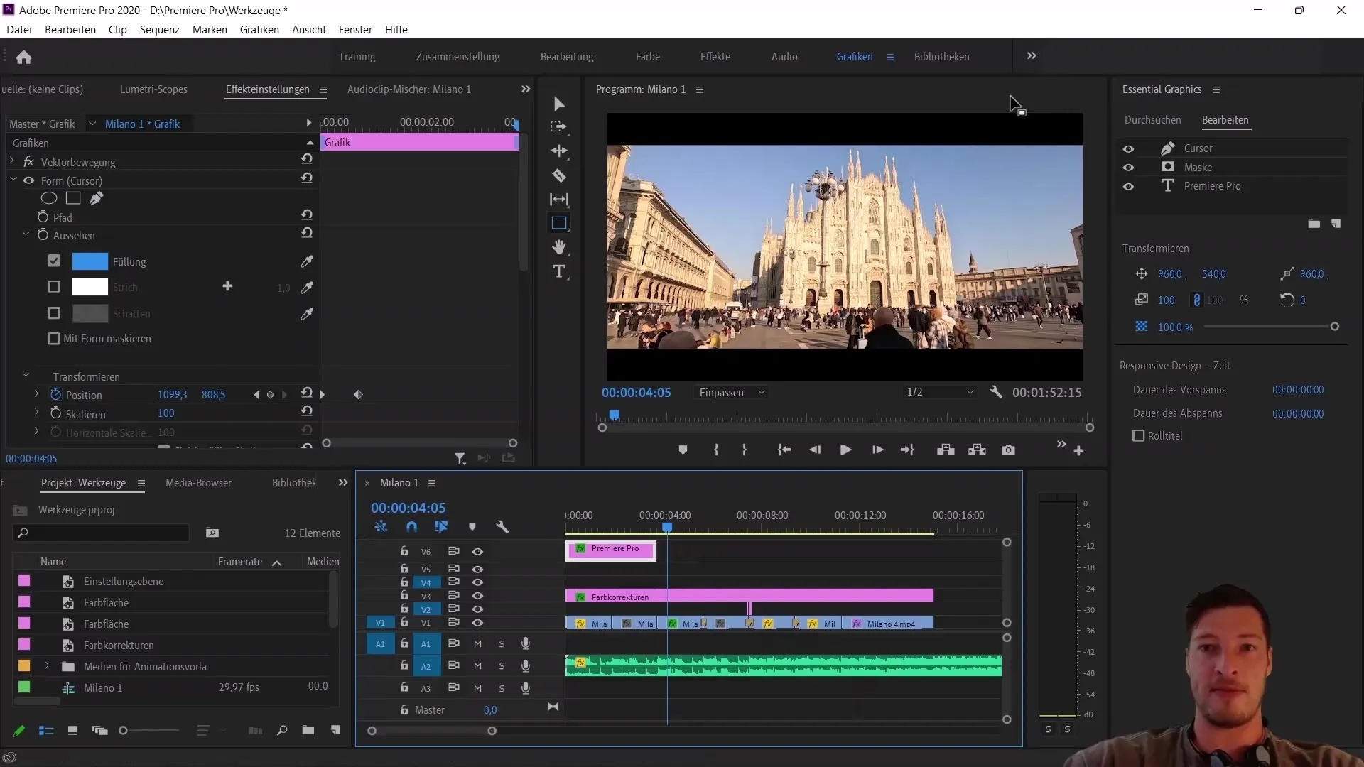 Edición de vídeo: cómo usar Essential Graphics y LUTs correctamente en Premiere Pro