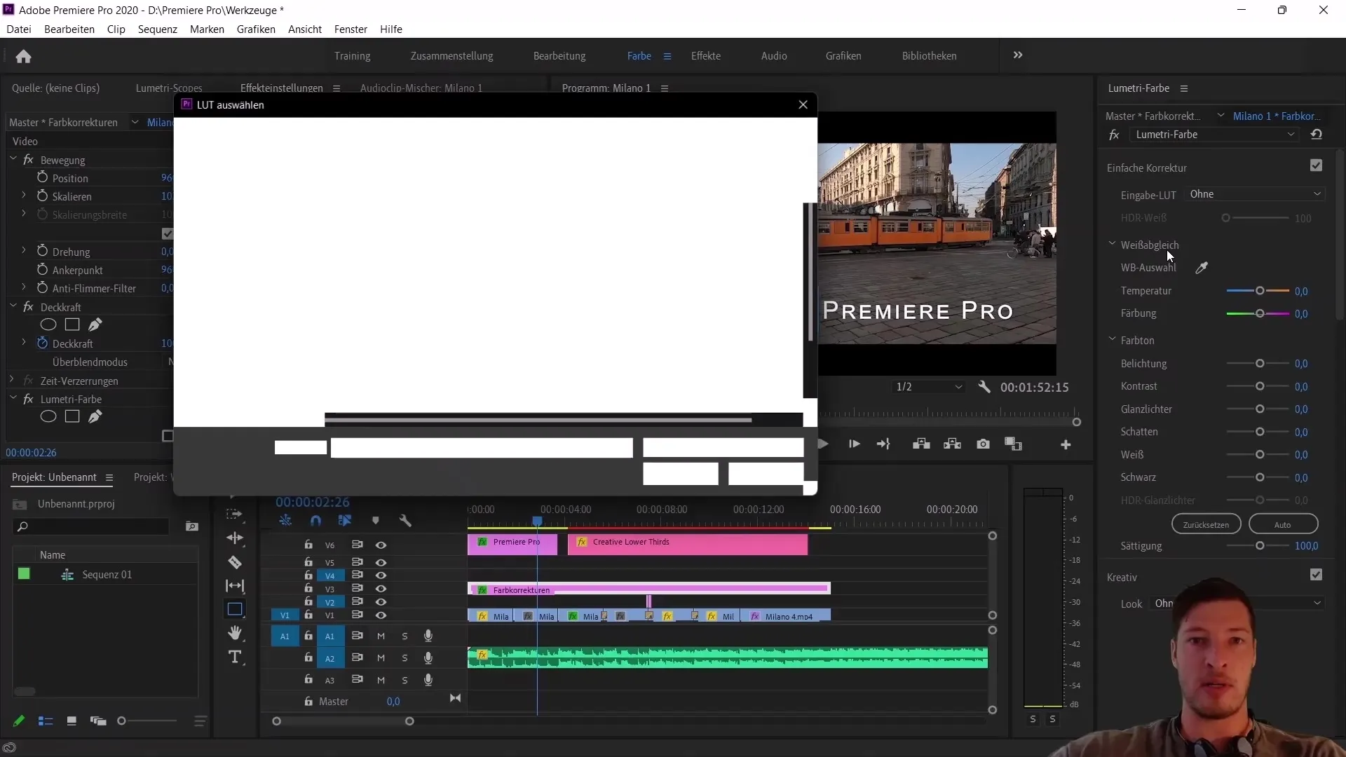 Edición de vídeo: cómo usar Essential Graphics y LUTs correctamente en Premiere Pro