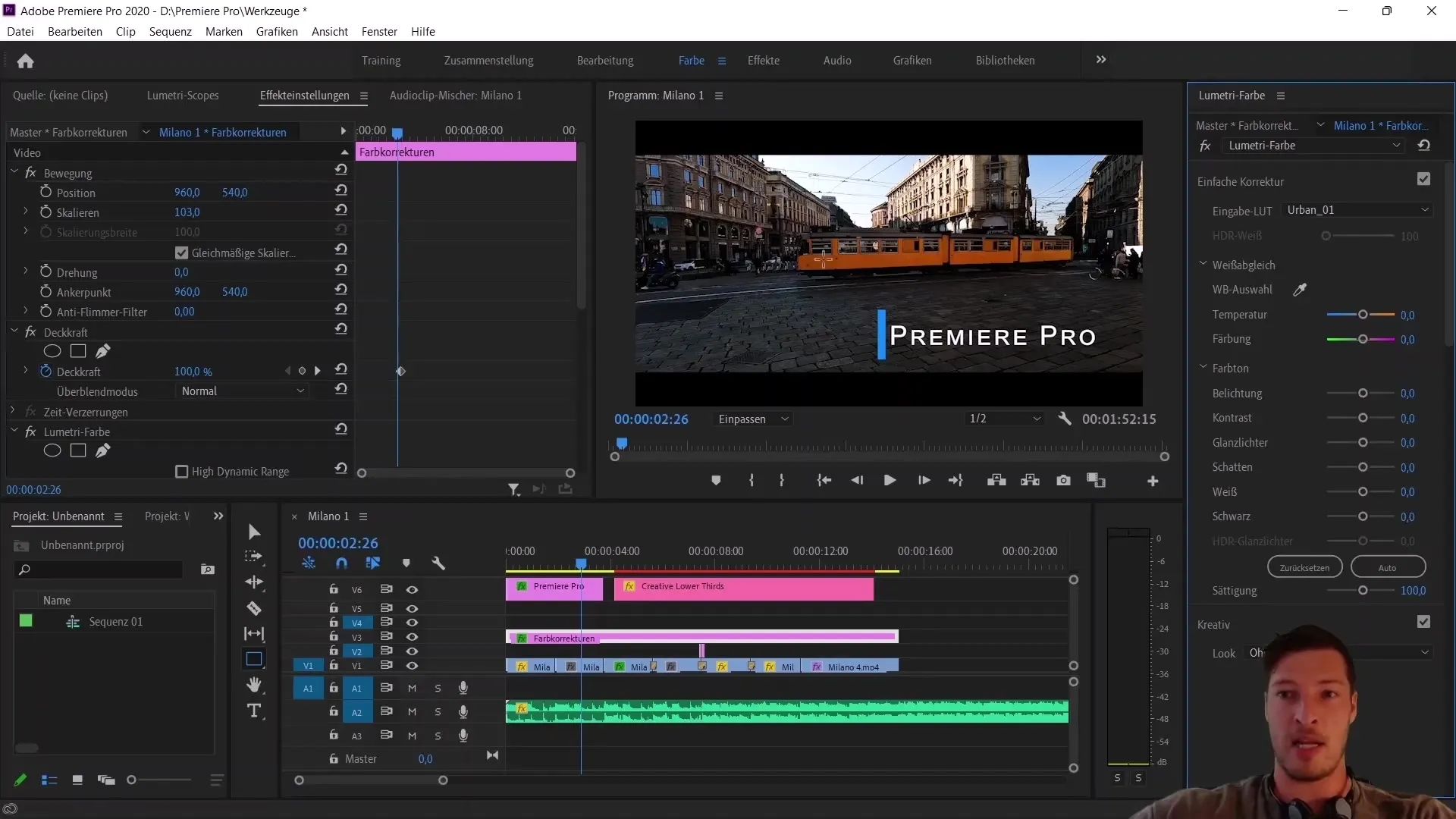 Montage vidéo : utiliser correctement les graphiques essentiels et les LUTs dans Premiere Pro