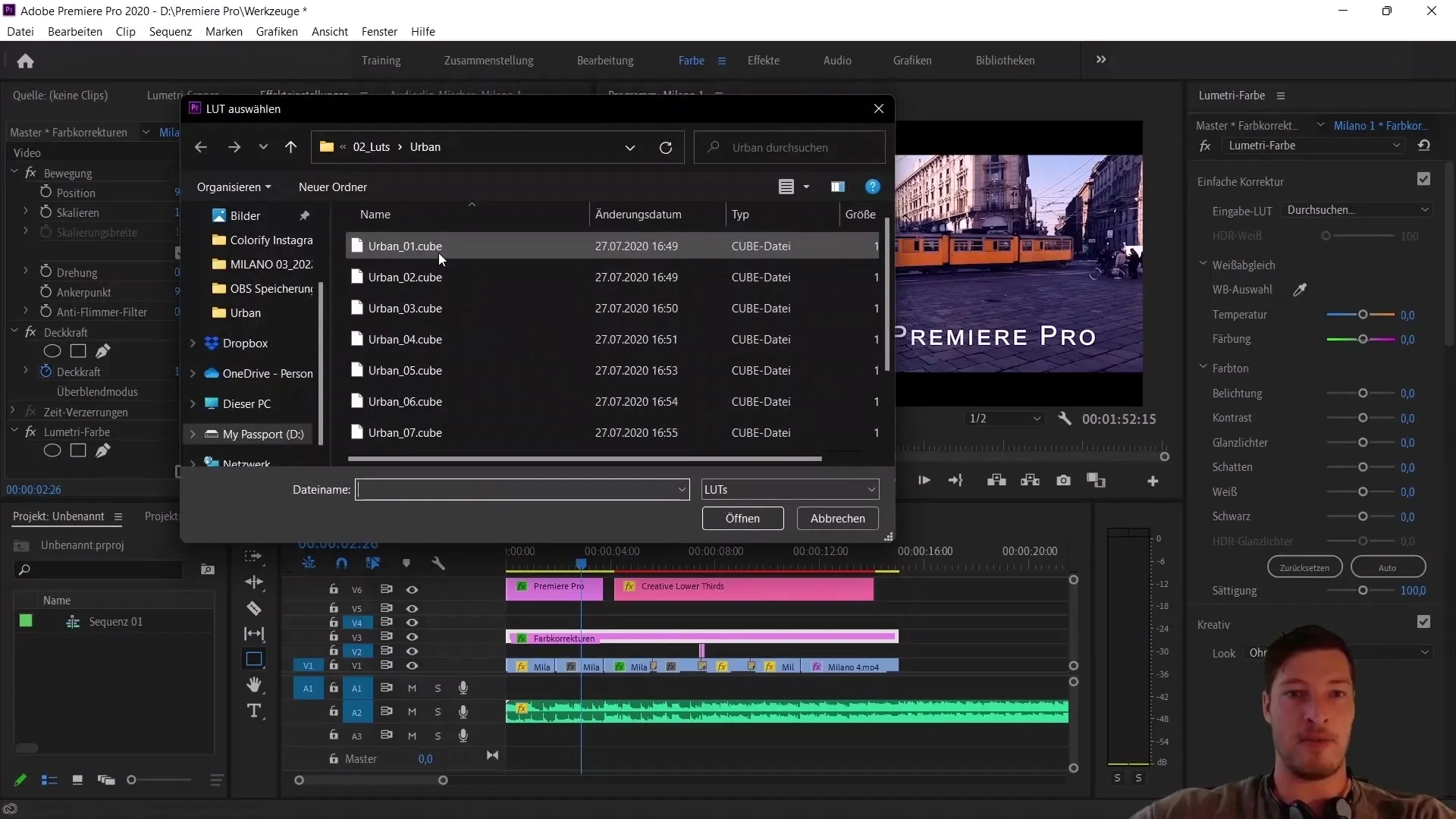 Edición de video: cómo utilizar correctamente Essential Graphics y LUTs en Premiere Pro