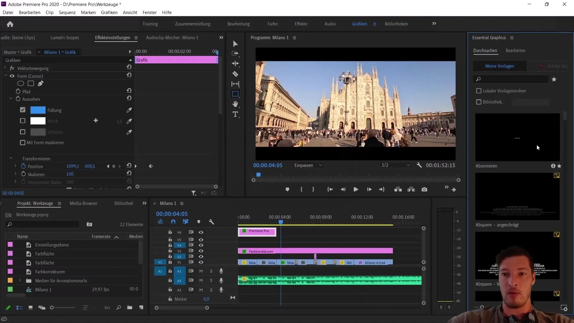 Montage vidéo : Utiliser correctement les graphiques essentiels et les LUTs dans Premiere Pro