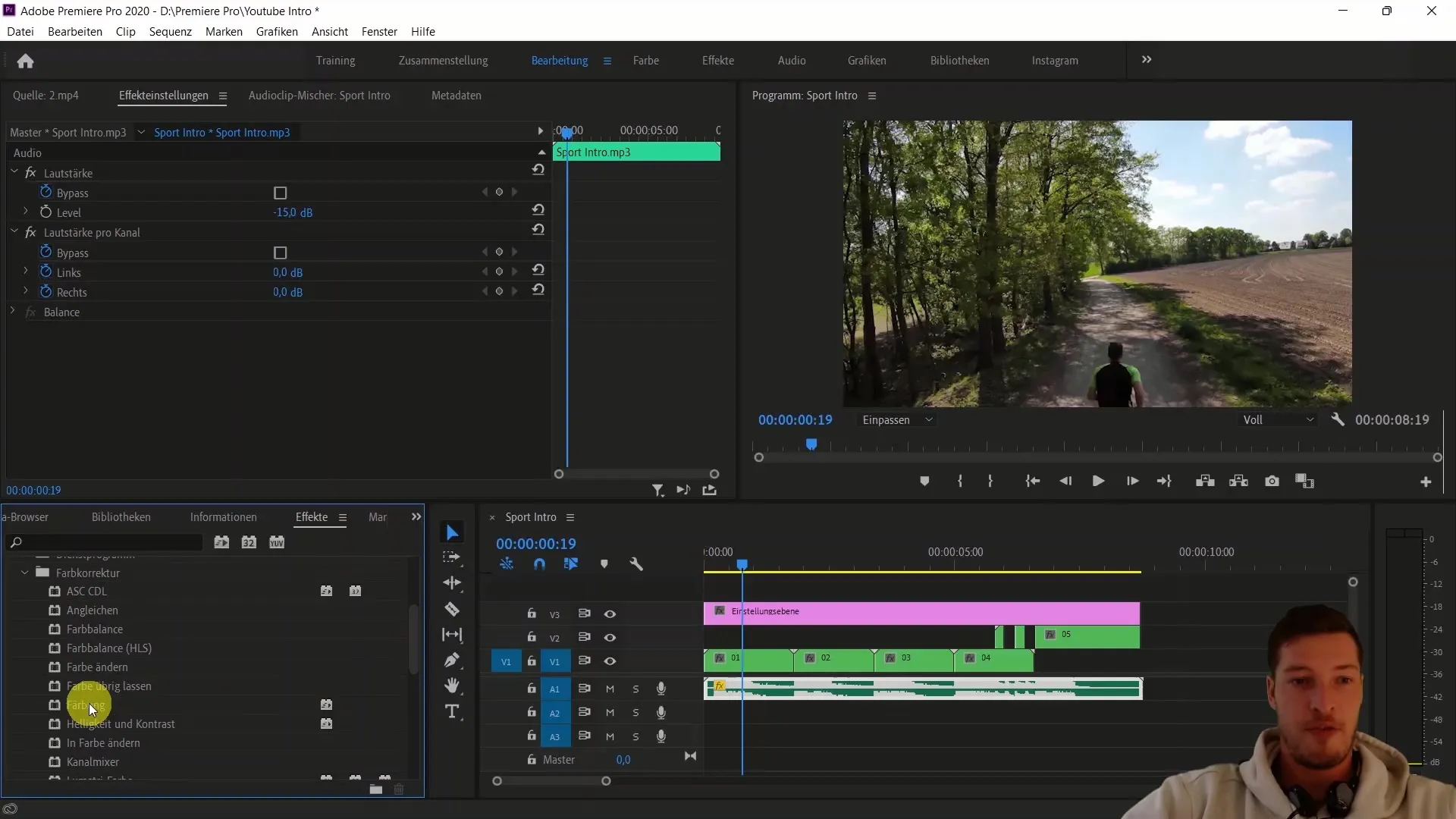 Definições criativas de cores e efeitos no Adobe Premiere Pro CC