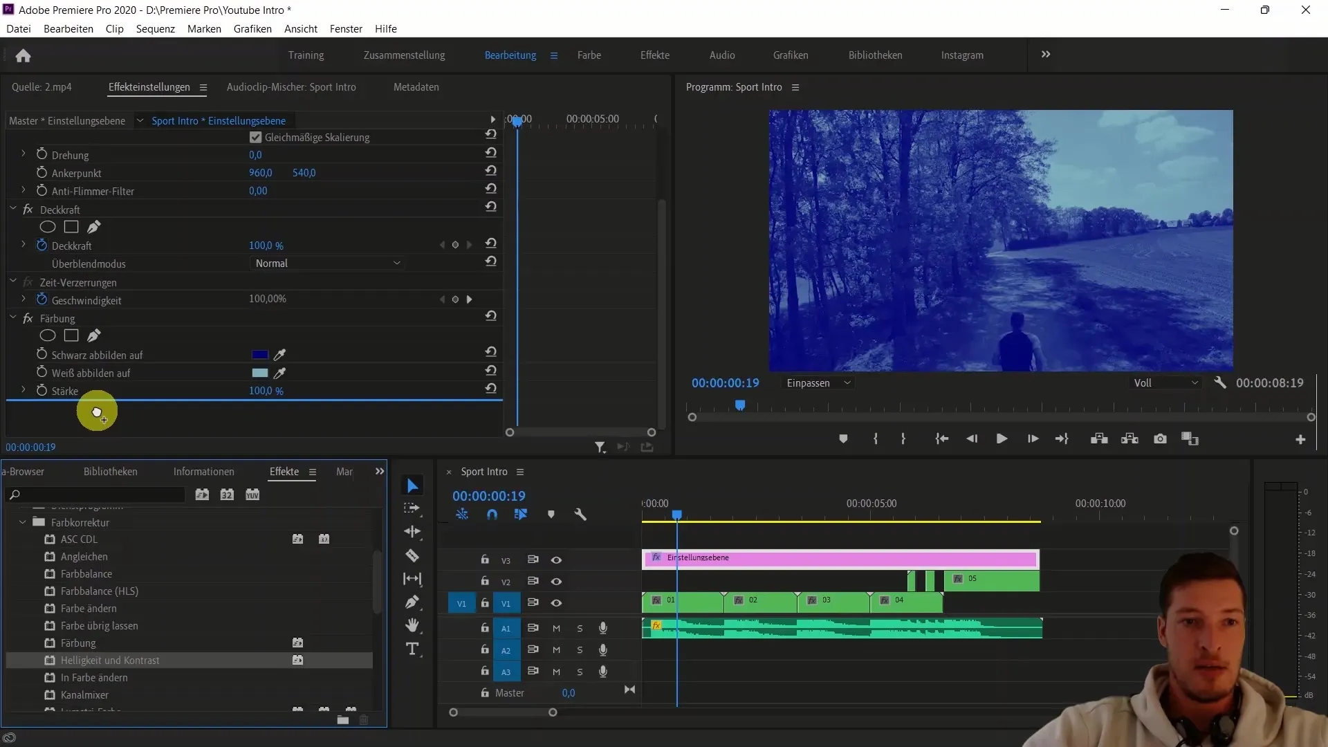 Pengaturan warna dan efek kreatif di Adobe Premiere Pro CC