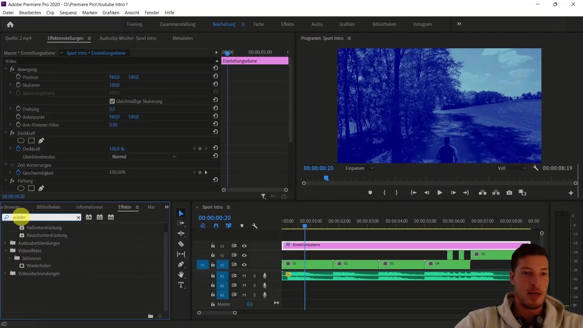 Pengaturan warna dan efek kreatif dalam Adobe Premiere Pro CC