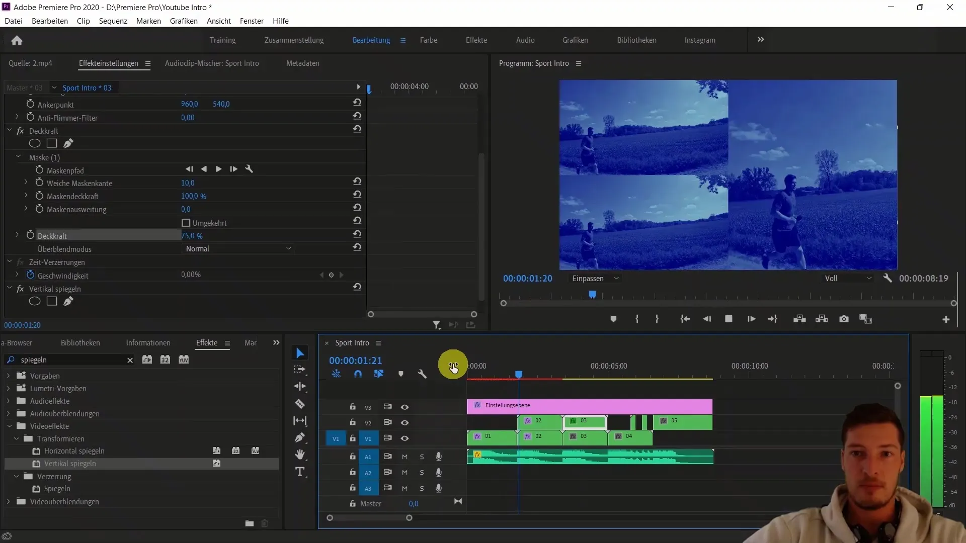 Definições criativas de cores e efeitos no Adobe Premiere Pro CC