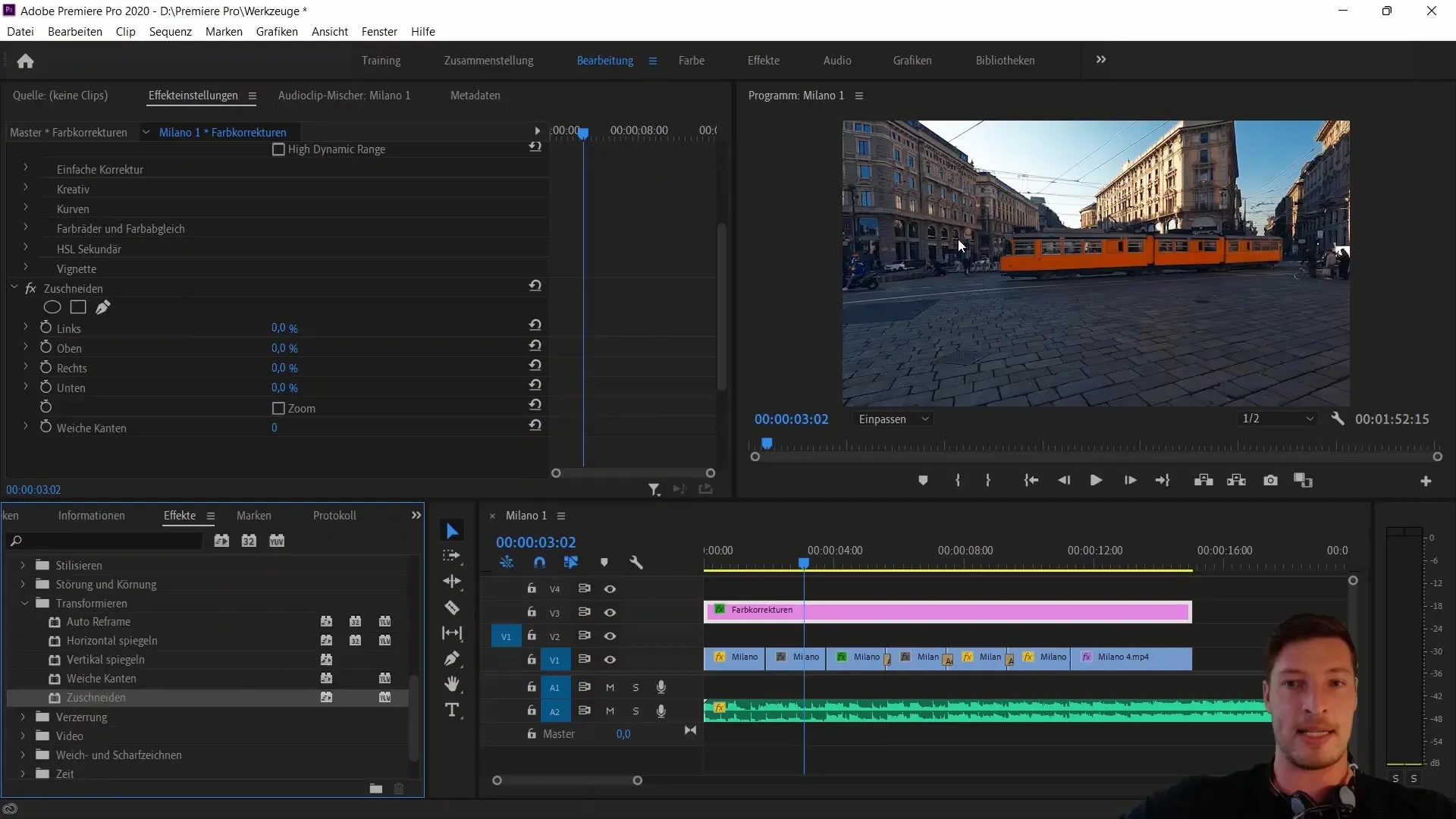 Possible uses of adjustment layers in Adobe Premiere Pro CC