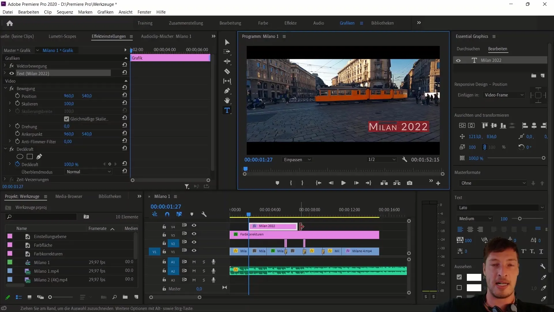 Professionella textanimationer med Adobe Premiere Pro CC