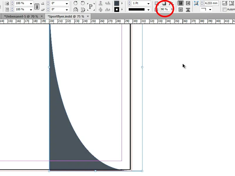 Design del volantino in formato pieghevole, ad esempio di una palestra/centro fitness - Parte 2