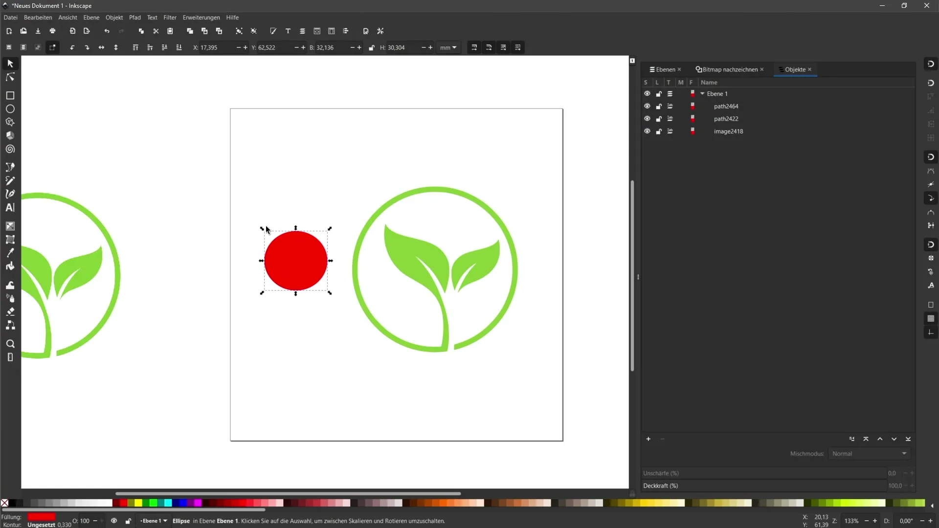 Vectorisation d'images pixel multicolores dans Inkscape