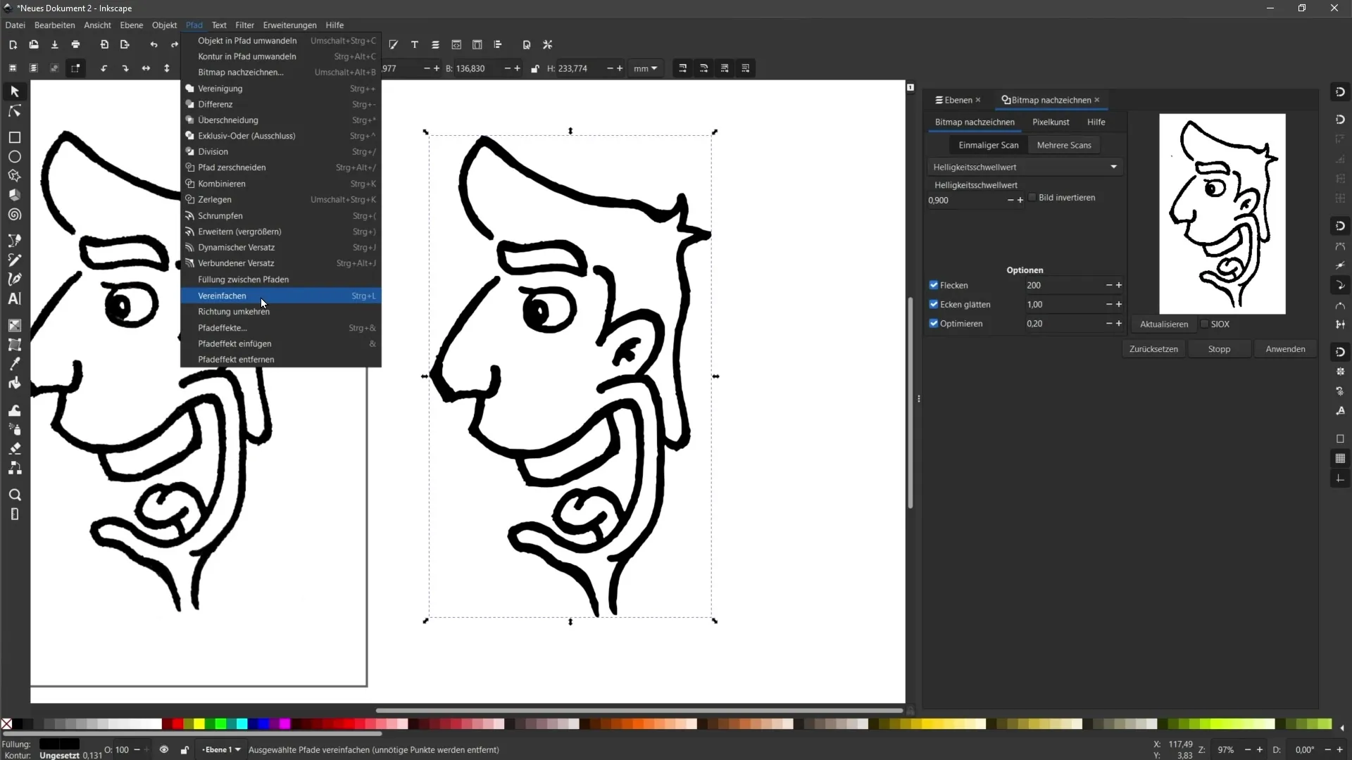 Vektorizace vašich kreseb v Inkscape: Komplexní průvodce