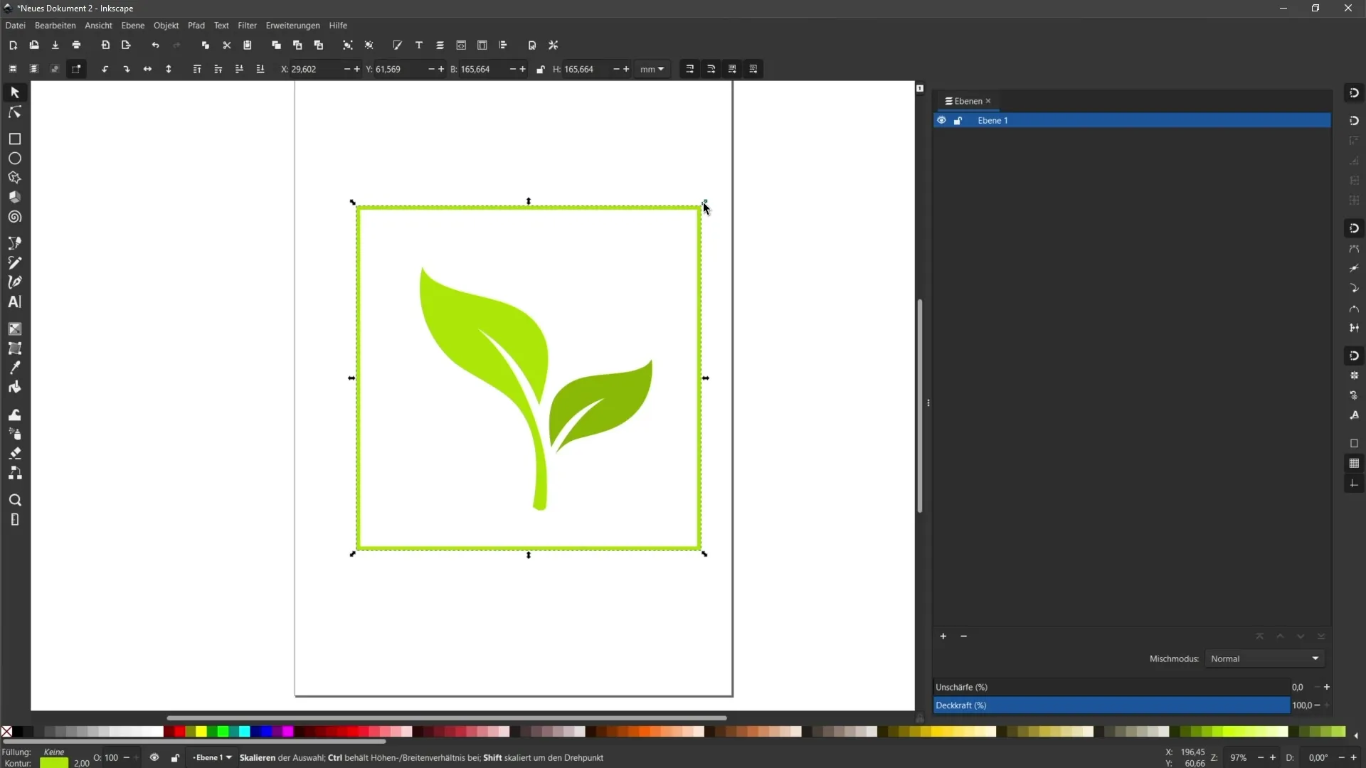 Vectorizování v Inkscape: Optimalizace a přizpůsobení výsledků