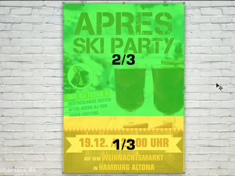 Conception d'une affiche format DIN A2 recto verso - Après-Ski-Party