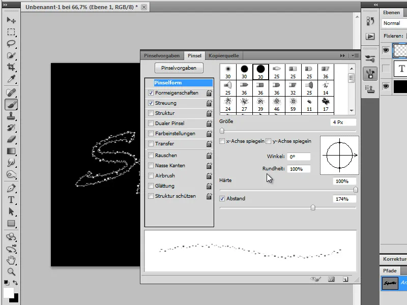 Creare testo scintillante