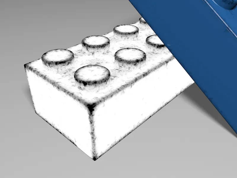 Sürüm 18'de yeni - ters Ambient Occlusion ile kullanım izleri.