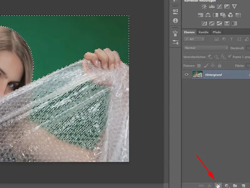 Clipping with the green screen method