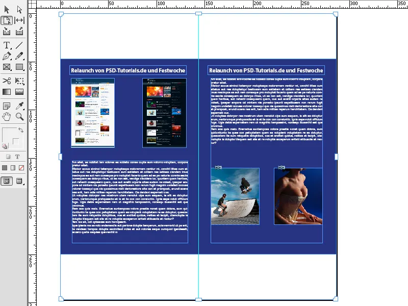 Das Seitenwerkzeug in InDesign