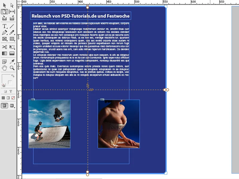 The page tool in InDesign