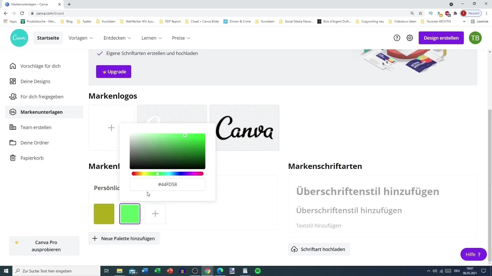 Personalização do Canva para os seus desenhos pessoais