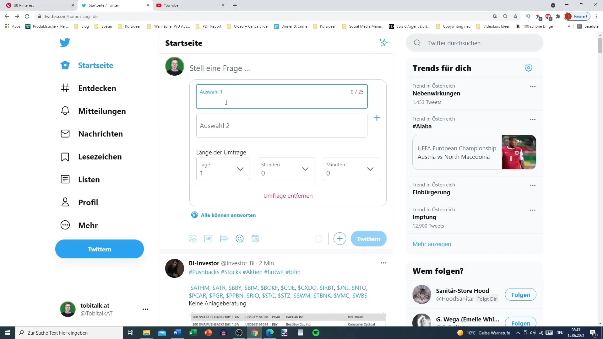 Twitter-sõnumite eelneva planeerimise strateegiad